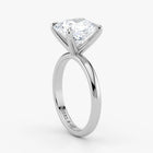 Radiant cut lab grown diamond in 18K white gold – Assel & Co