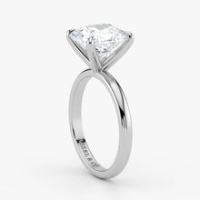 Radiant cut lab grown diamond in 18K white gold – Assel & Co