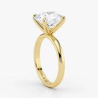 Sparkling radiant cut lab diamond in 18K yellow gold – Assel & Co