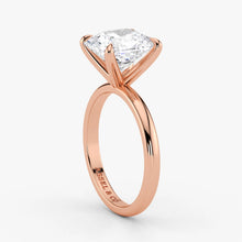 Brilliant radiant cut lab diamond in rose gold – Assel & Co