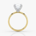 Brilliant radiant cut lab grown diamond set in two-tone gold – Assel & Co