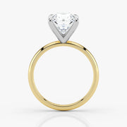 Brilliant radiant cut lab grown diamond set in two-tone gold – Assel & Co