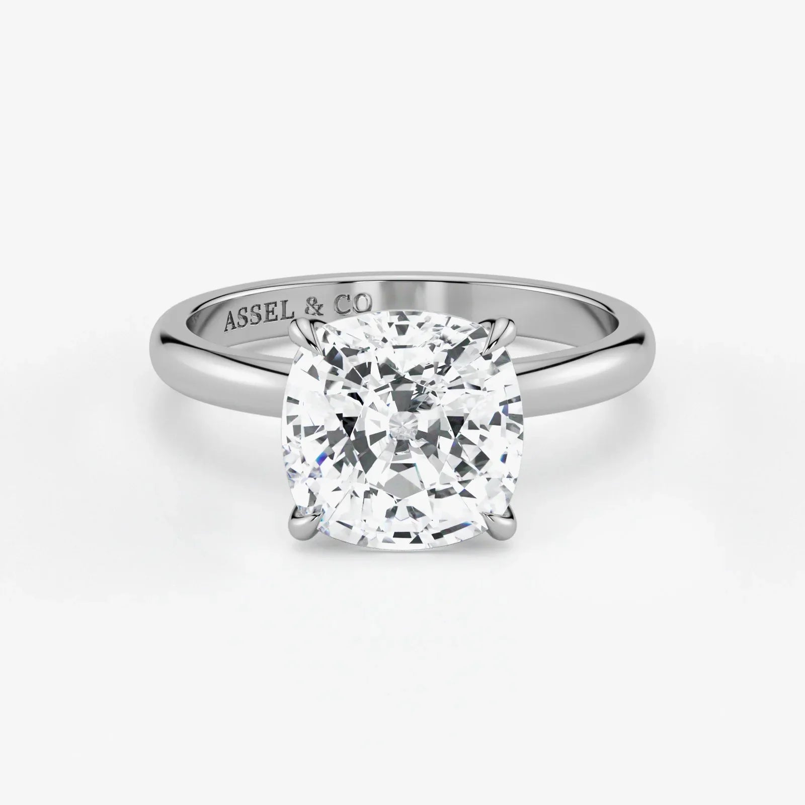 Cushion-cut-lab-grown-diamond-engagement-ring-in-18K-white-gold-by-Assel-&-Co