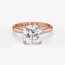 Cushion-cut-lab-grown-diamond-engagement-ring-in-18K-rose-gold-by-Assel-&-Co