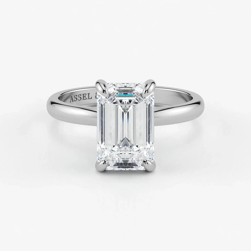 Emerald-cut-lab-grown-diamond-engagement-ring-in-18K-white-gold-by-Assel-&-Co