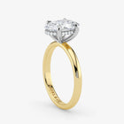 Lab Grown Diamond Classic Engagement Ring – Hidden Halo Style – 3.5 Ct