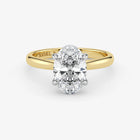 Lab Grown Diamond Classic Engagement Ring – Hidden Halo Style – 3.5 Ct