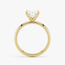  Oval Cut Diamond Ring on Hand – 18K Yellow Gold | Assel & Co