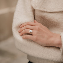Oval Cut Lab-Grown Diamond Engagement Ring in 18K Two-Tone Gold | Assel & Co