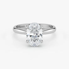 Oval Cut Lab-Grown Diamond Engagement Ring in Platinum | Assel & Co