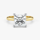 Princess-cut-lab-grown-diamond-ring-in-18K-two-tone-gold-by-Assel-&-Co