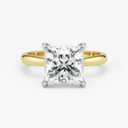 Princess-cut-lab-grown-diamond-ring-in-18K-two-tone-gold-by-Assel-&-Co