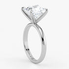Princess Cut Lab Grown Diamond Engagement Ring in 18K White Gold - Solitaire Style